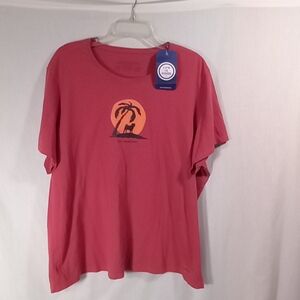 Life is Good Pug Life Short Sleeve Crusher Tee Size XXL NWT